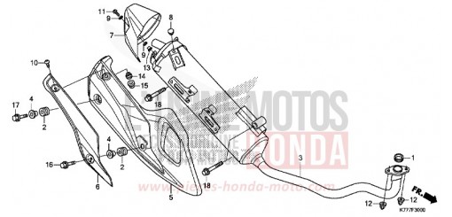 EXHAUST MUFFLER SH150ADK de 2019
